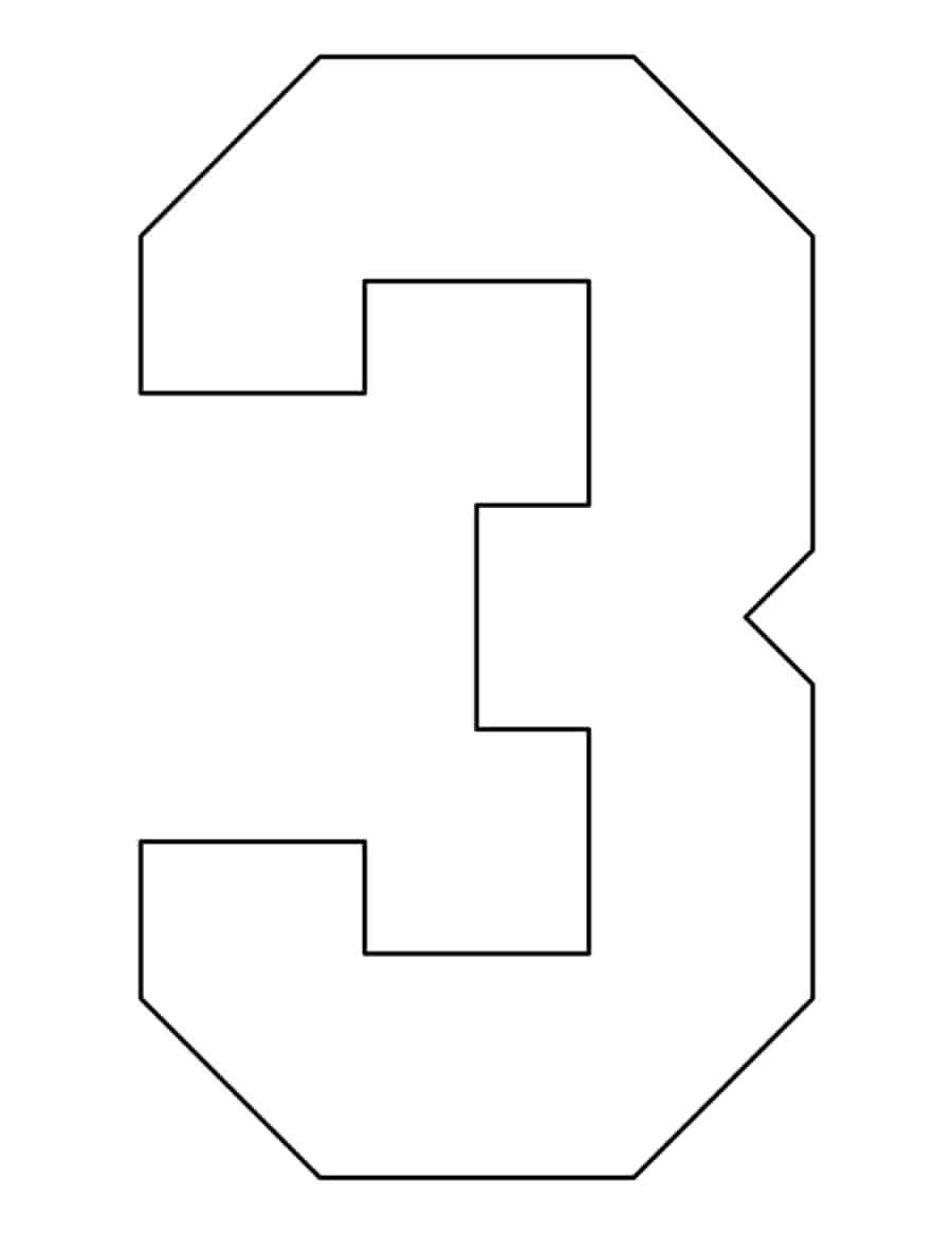 Number 3 Tracing Worksheets Pdf Free Vectors